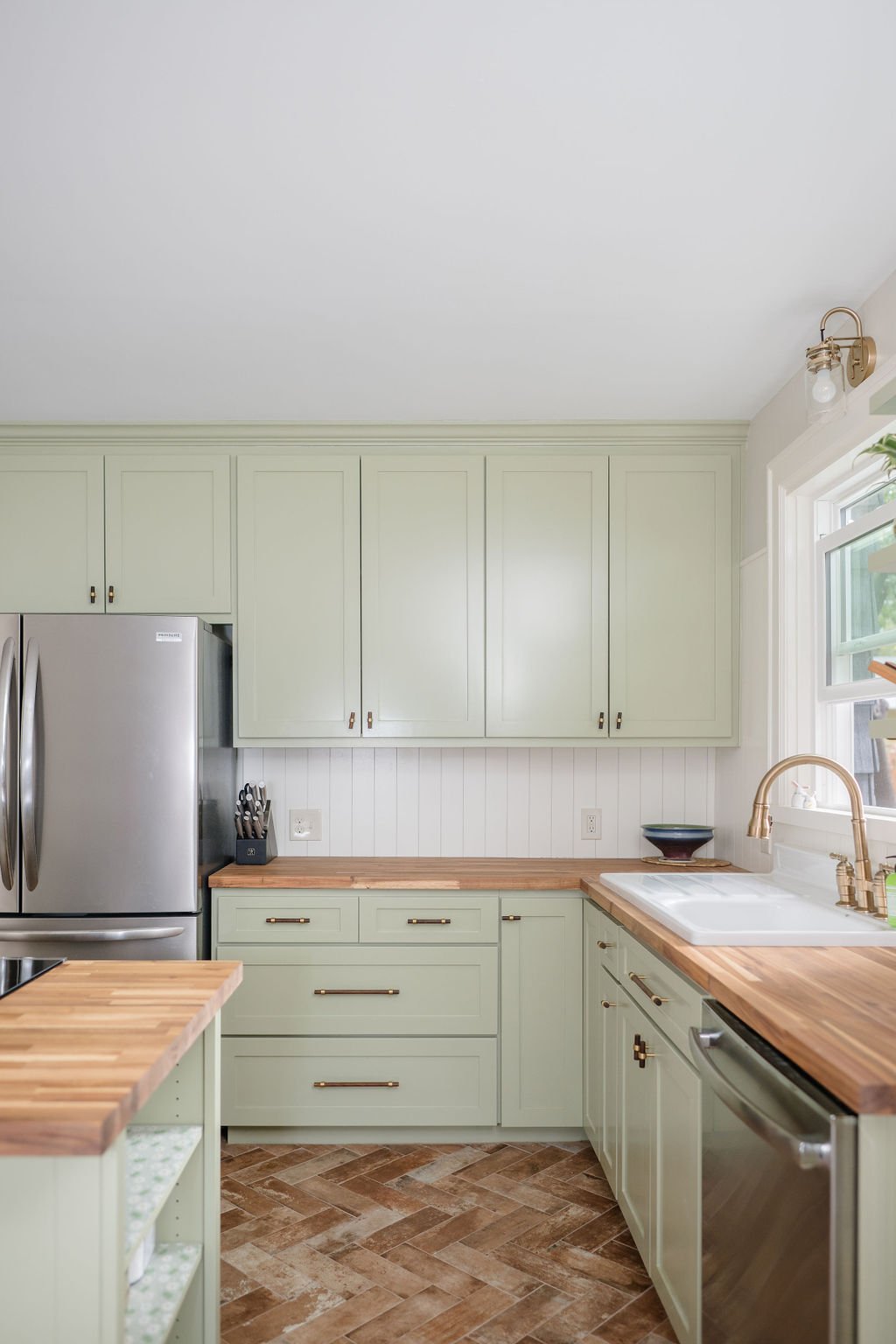Wichita Falls Neutral Kitchen with Butcher Block Countertops