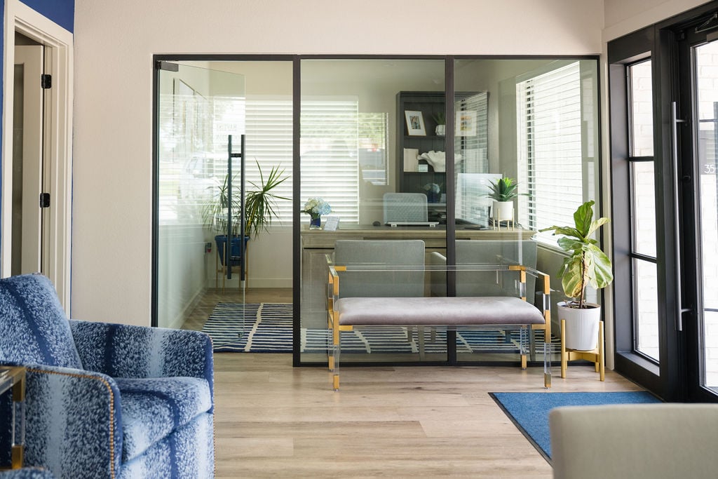 Office with Glass Walls