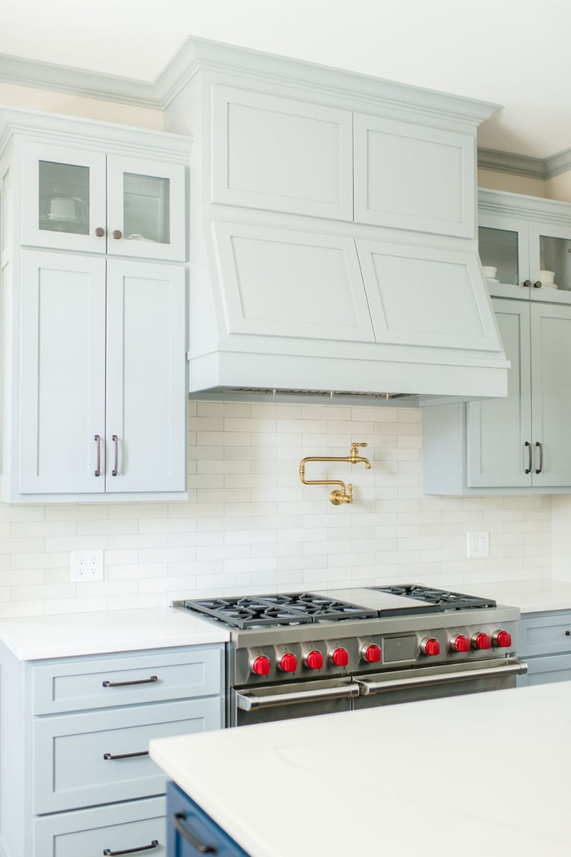 Axis Construction - Wichita Falls - Kitchen - Transitional - blue -3-1