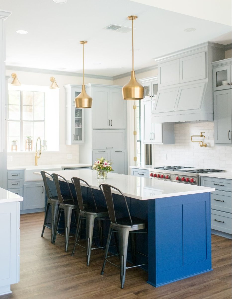 Axis Construction - Wichita Falls - Kitchen - Transitional - blue -4