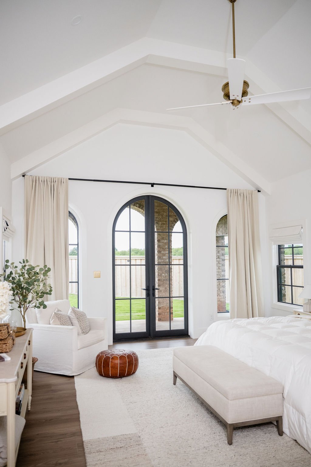 Neutral Toned Primary Bedroom 