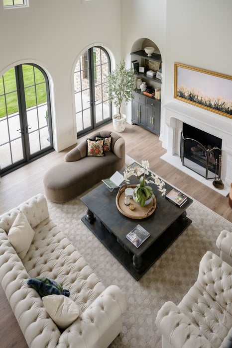 View from Above of Living Room
