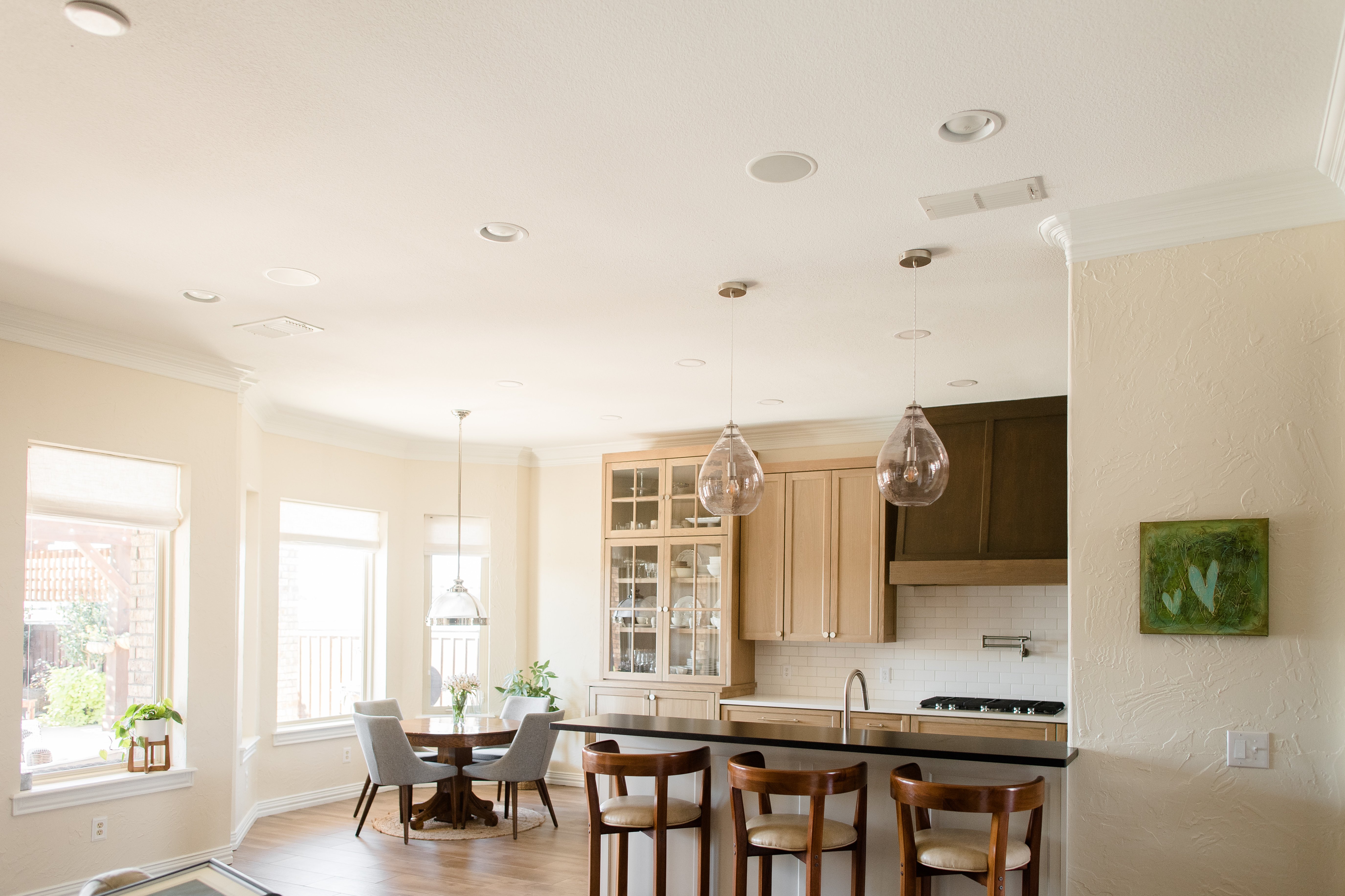 Neutral Kitchen with Eat In Dining Area