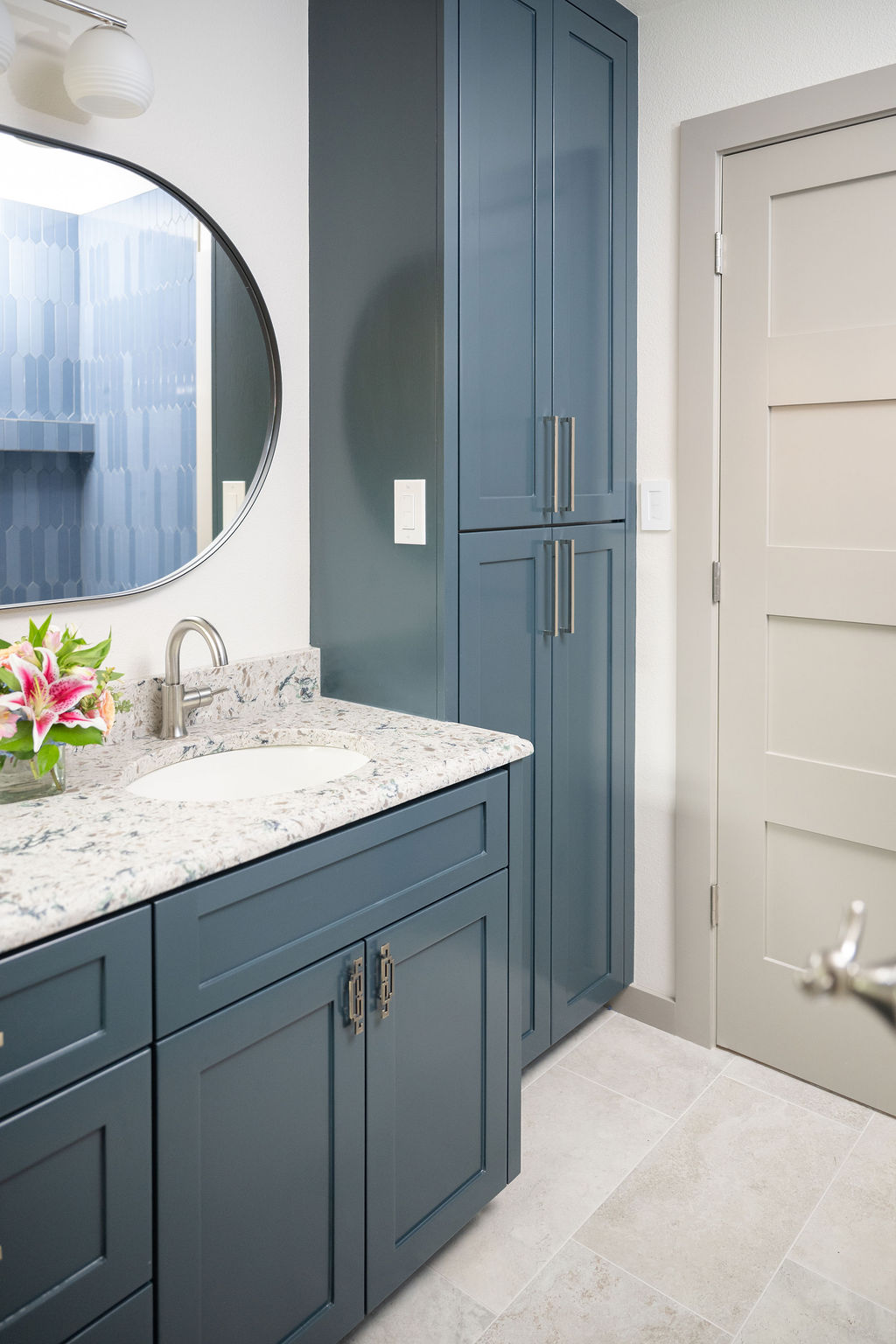 Wichita Falls Blue Bathroom