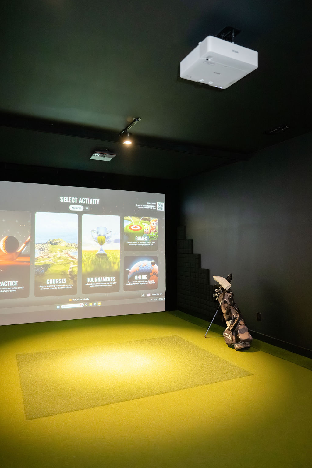 Golf Simulator Room in Wichita Falls ADU